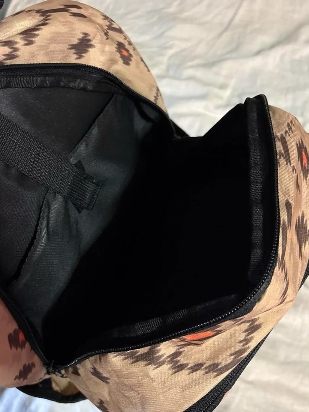 Volcom Tan Patterned Men's Backpack with Black Trim